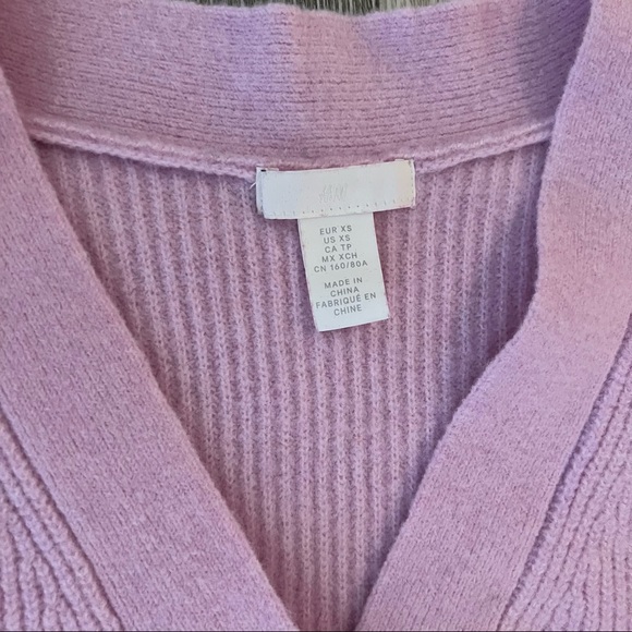 🌈 H&M Lilac Ribbed Cardigan Set - Picture 5 of 6